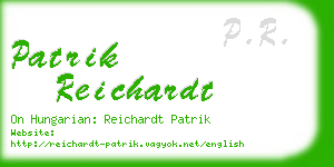 patrik reichardt business card